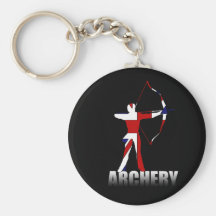 Archery British flag Archer UK GB Keychain
