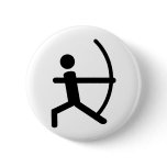 archery pinback button