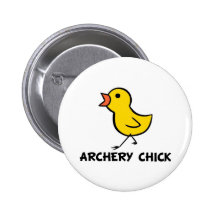 Archery Chick Button