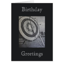 Archery Equipment Birthday Greetings Card