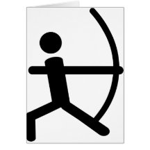 archery greeting card