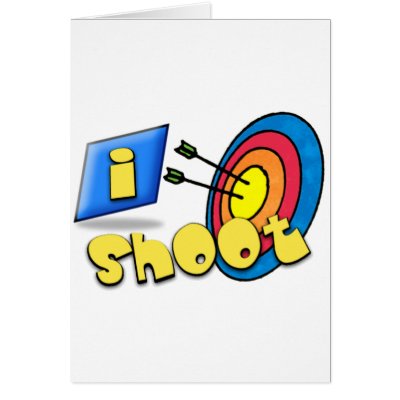 ARCHERY ~ iSHOOT - I SHOOT Greeting Card