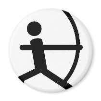 archery refrigerator magnet