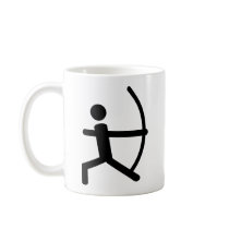 archery coffee mug