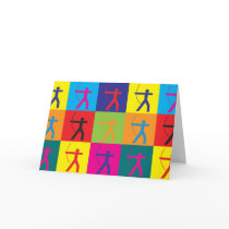Archery Pop Art Greeting Card