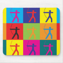 Archery Pop Art Mouse Pad