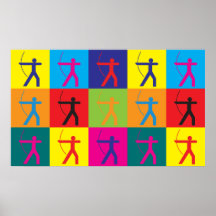 Archery Pop Art Print