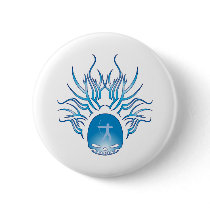 Archery Skull Pinback Button