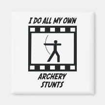 Archery Stunts Refrigerator Magnets