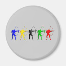 Archery Summer Games   Archer Sports Refrigerator Magnet