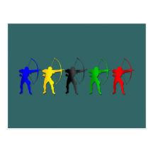 Archery Summer Games   Archer Sports Post Cards