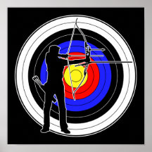 Archery & target 01 プリント