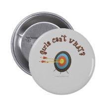 Archery Target Bullseye Button