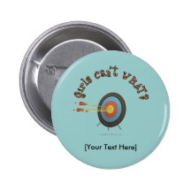Archery Target Bullseye Button