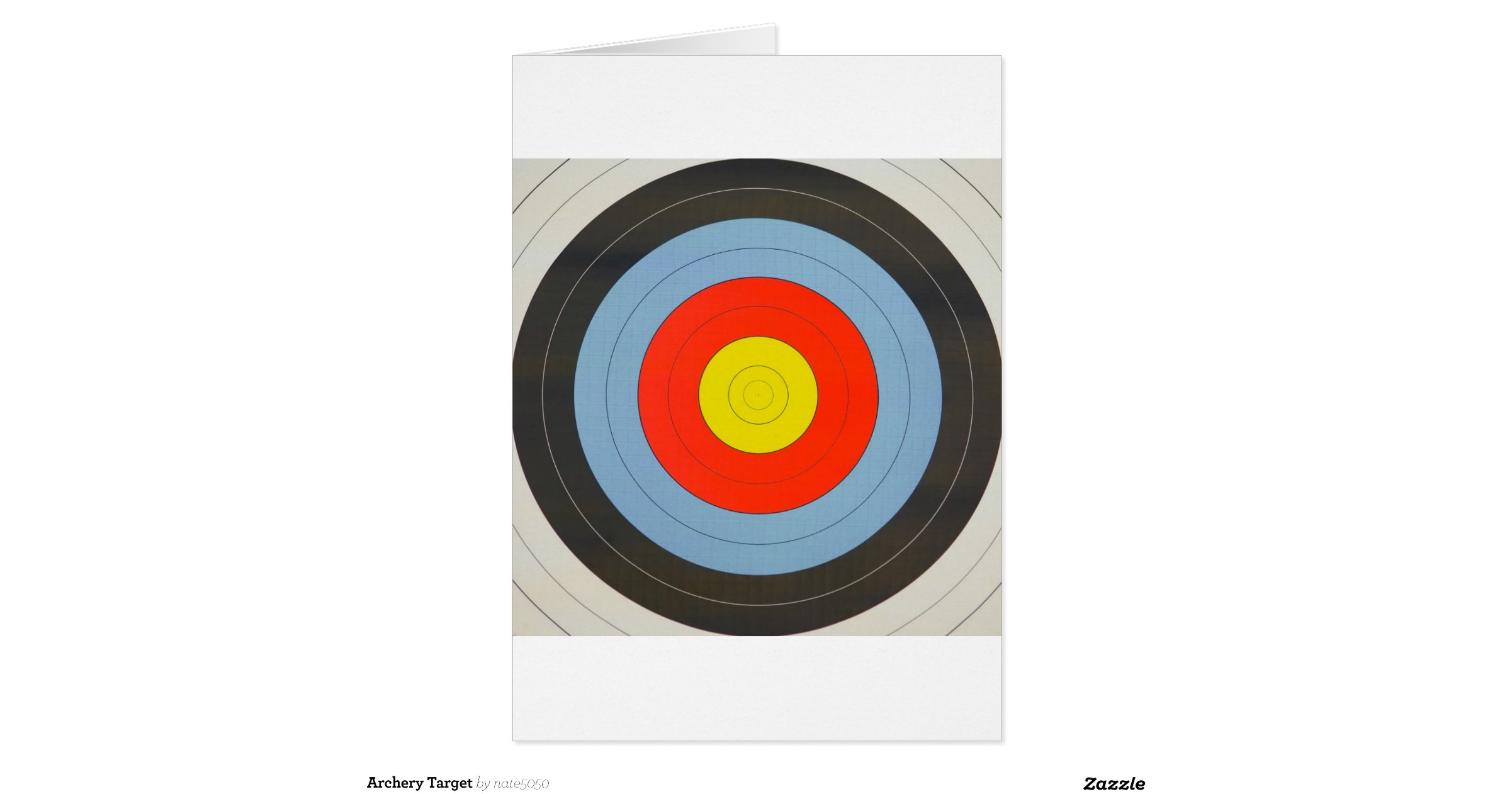 Archery Target Greeting Card Zazzle
