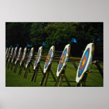 Archery targets near Brentwood, Essex, U.K. Print