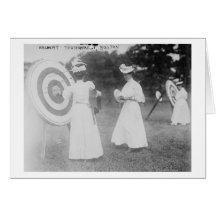 Archery Tournament in Boston, MA Photograph Card