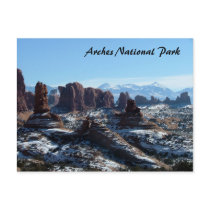 Arches National Park in Winter Post Card