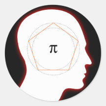 Archimedes' Approximation of Pi - Math sticker