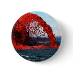 Arching Fountain of Lava from Pahoehoe Volcano buttons