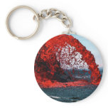 Arching Fountain of Lava from Pahoehoe Volcano keychains