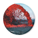 Arching Fountain of Lava from Pahoehoe Volcano magnets