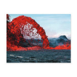 Arching Fountain of Lava from Pahoehoe Volcano