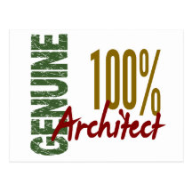 Architect 100% Genuine Postcard