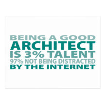 Architect 3% Talent Post Card