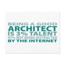 Architect 3% Talent Post Card