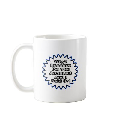 Architect...Because I Said So Mugs by Architect_Shirts