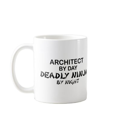 Architect Deadly Ninja by Night Coffee Mug by poorrichards