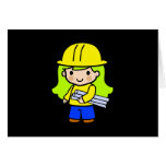 Architect Girl 2 Greeting Card