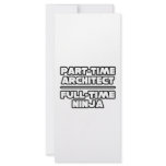 Architect...Ninja Personalized Rack Card