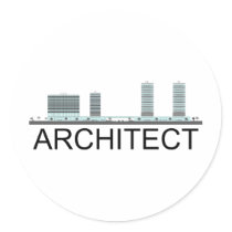 Architect! Original design! Round Stickers