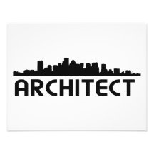 Architect Skyline design! Custom Invites
