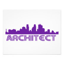 Architect Skyline design! Personalized Invites