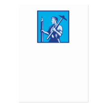 Architect With Pencil and T-Square Business Card Templates