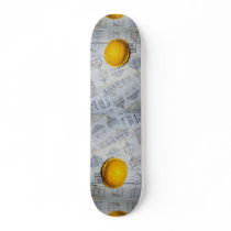 Architect's cap and plans skateboards