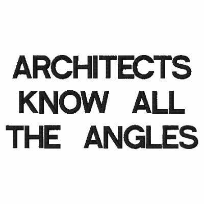 ARCHITECTS KNOW ALL THE ANGLES LONG SLEEVE SHIRT by majarch