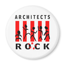 Architects Rock Refrigerator Magnet
