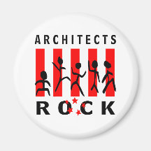 Architects Rock Refrigerator Magnet