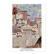 Architectural Scene. By Piero Della Francesca Postcard