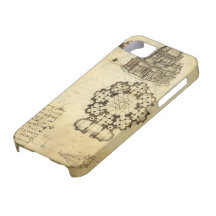 Architectural Sketch by Leonardo da Vinci iPhone 5 Cases