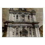 Architecture drawing greeting card