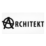 Architekt icon photo card template