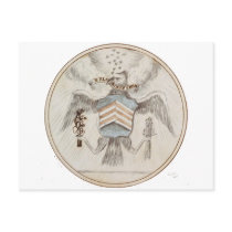 Archive Presidential Seal Sketch Post Card
