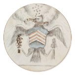 Archive Presidential Seal Sketch Round Sticker