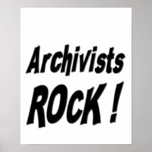 Archivists Rock! Poster Print