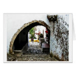 Archway in Obidos Portugal Cards
